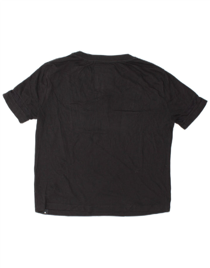 SUPERDRY Damska koszulka o luźnym kroju z krótkim rękawem i grafiką Top UK 10, mała czarna