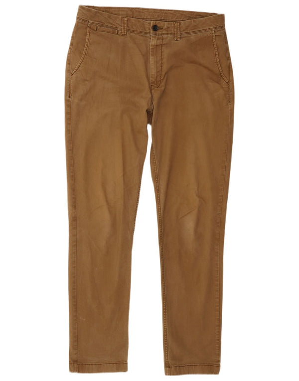 Marks & Spencer Męskie spodnie Chino W34 L31 Brązowe bawełniane