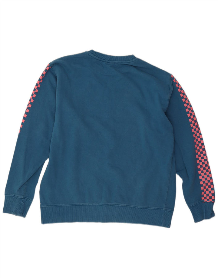 Męski sweter z grafiką Vans, średni niebieski, bawełniany
