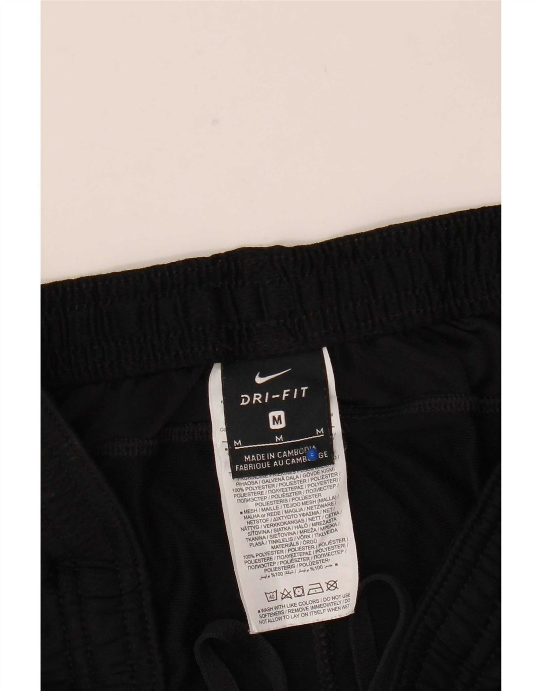 Męskie spodnie dresowe Nike Dri Fit, poliester w kolorze średniej czarnej kolorystyki