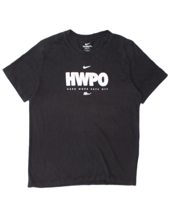 Męski T-shirt Nike Dri Fit z grafiką, duży, czarny