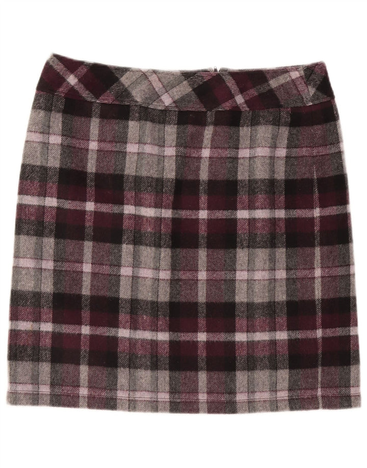 Spódnica damska STEILMANN UK 16 duża W38 w bordową kratkę