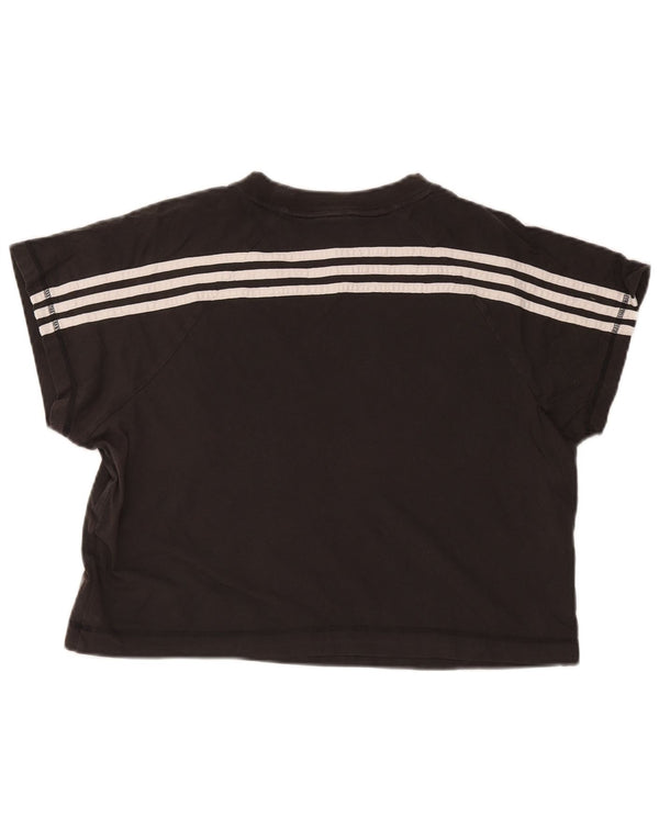 Damska koszulka Adidas Crop Top UK 24/26 2XL Czarna