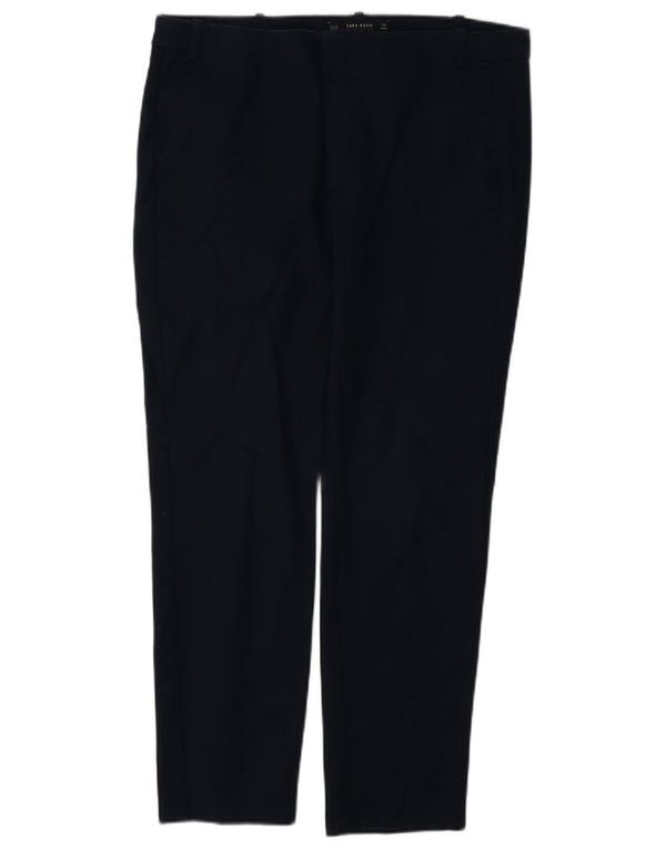 Spodnie damskie Zara Slim Chino EU 40 Medium W30 L27 Granatowa bawełna