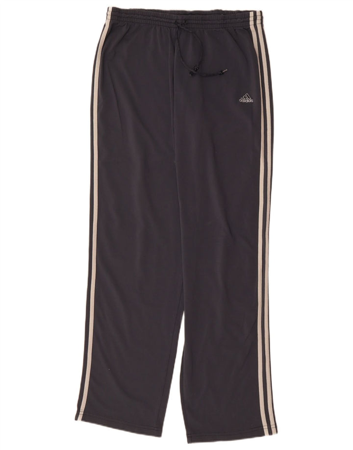 Damskie spodnie dresowe Adidas UK 16, duże granatowe, poliamidowe