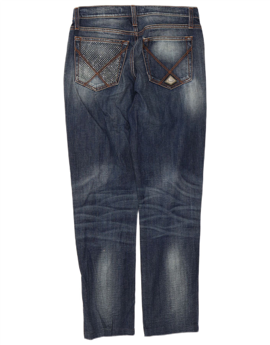 Damskie jeansy slim Roy Rogers W31 L29 Niebieskie bawełniane