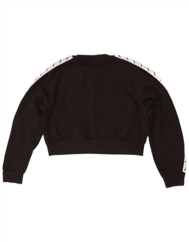 Damski sweter oversize Kappa Crop UK 10 Small Black Colorblock