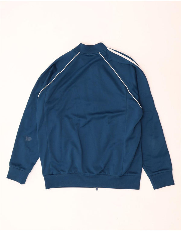 Adidas Męska bluza dresowa w stylu retro XL, niebieska, poliestrowa, sportowa