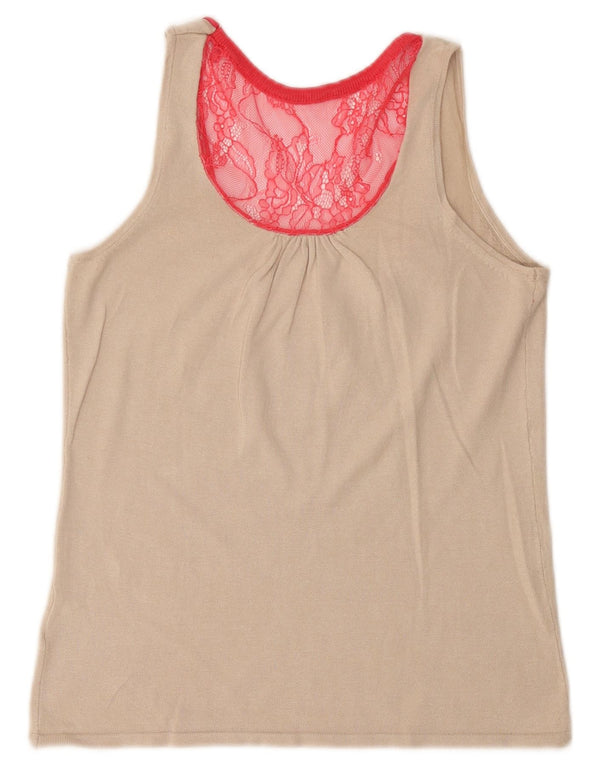 Damska kamizelka Guess By Marciano UK 14 w średnim beżowym kolorze wiskozy