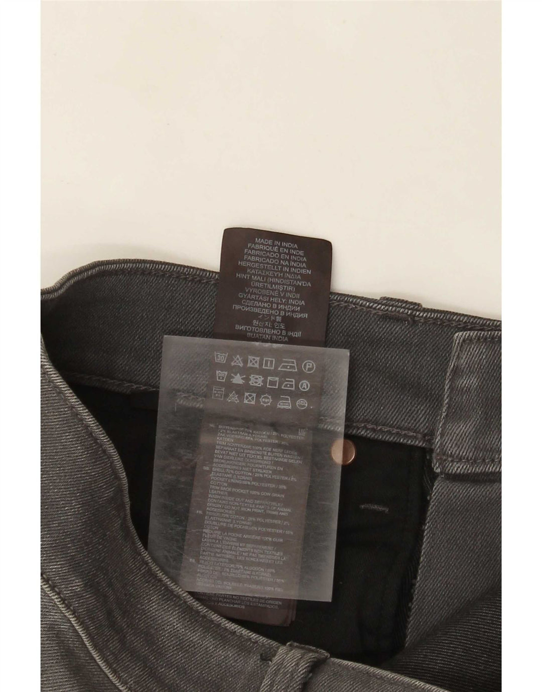G-Star Męskie Revend Distressed Super Slim Jeans W32 L32 Szara bawełna