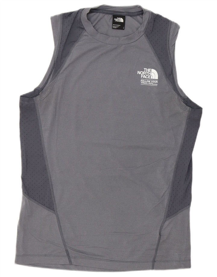 Męska kamizelka z grafiką The North Face, mała, szara, sportowa