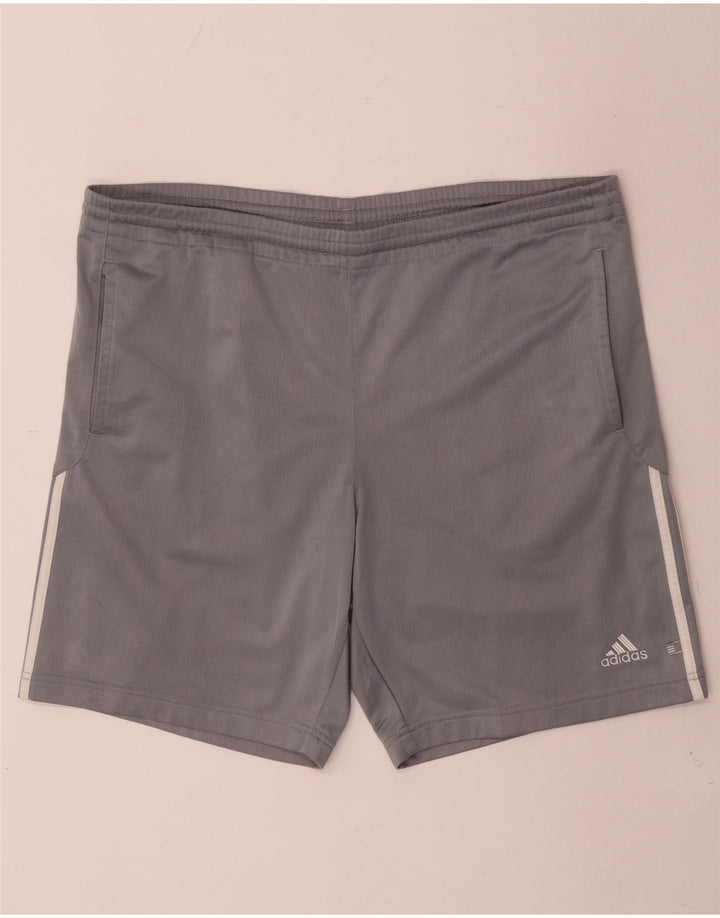 Męskie spodenki sportowe Adidas, duże, szare, z poliestru