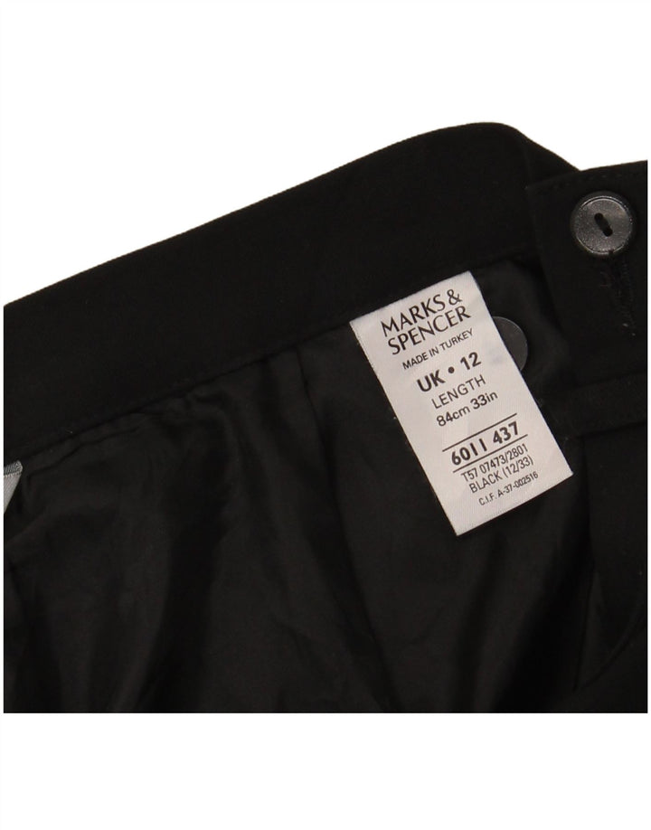 Marks & Spencer Damska spódnica maxi UK 12 Medium W28 Czarny poliester