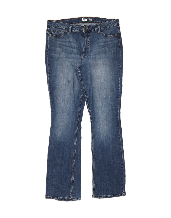 LEE Womens Mid Rise Regular Fit Bootcut Jeans W36 L32 Blue Cotton Vintage Lee and Second-Hand Lee from Messina Hembry 