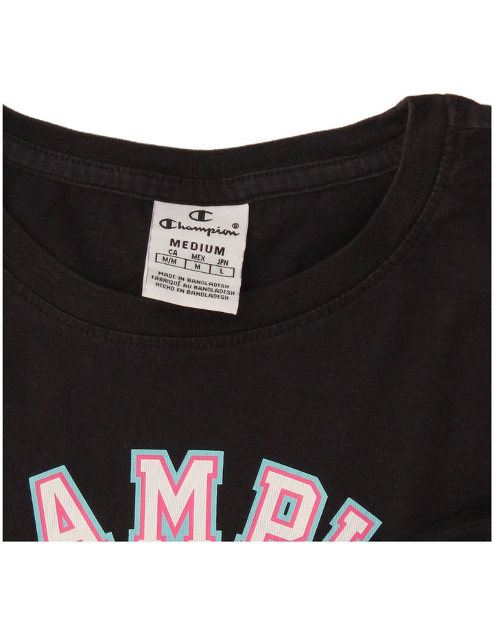 Damska koszulka graficzna Champion Top UK 12 Medium Black