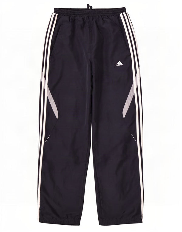 Męskie spodnie dresowe Adidas Climacool, duże, granatowe, z blokami kolorów