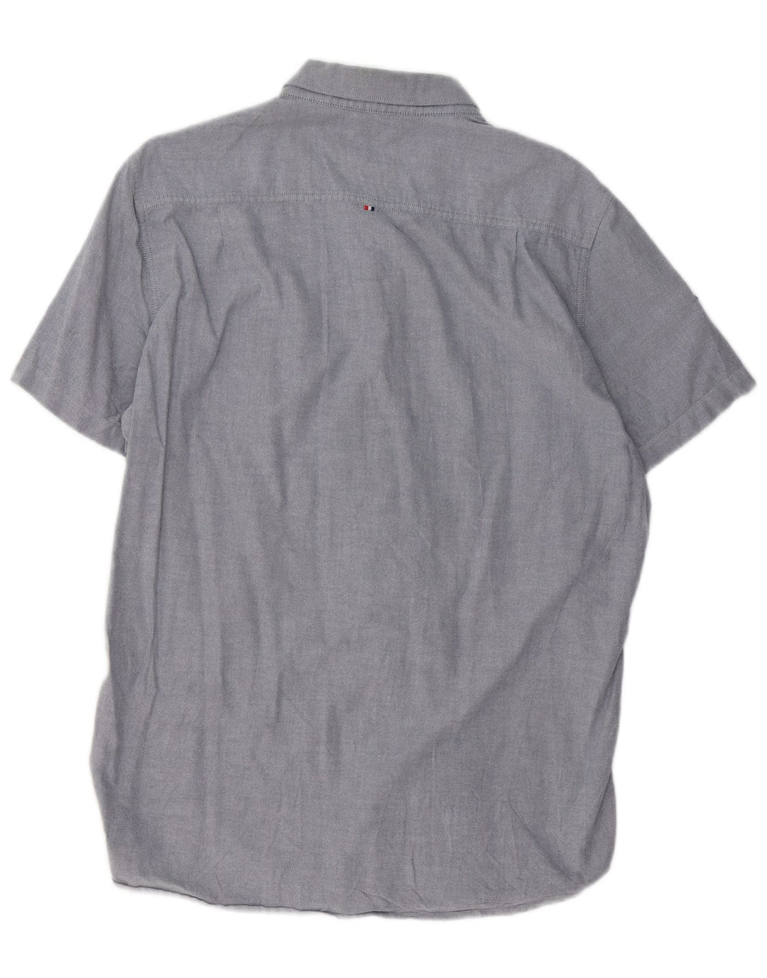 SUPERDRY Męska koszula z krótkim rękawem XL, niebieska, bawełniana