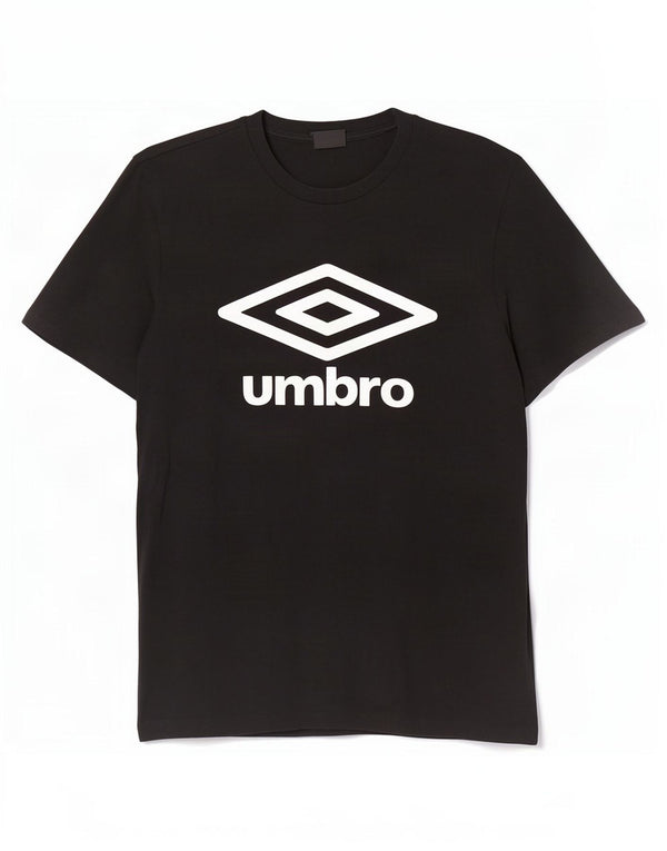 Męski T-shirt z grafiką Umbro, duży, czarny, bawełniany