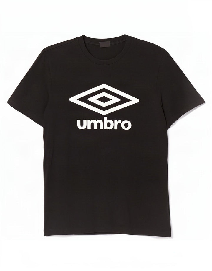 Męski T-shirt z grafiką Umbro, duży, czarny, bawełniany