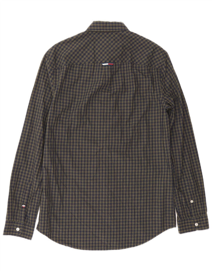 Koszula męska Tommy Hilfiger o regularnym kroju, mała, granatowa, bawełniana w kratkę