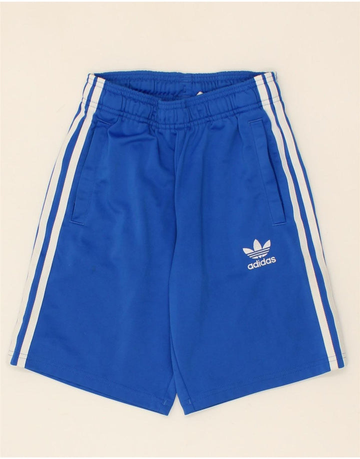 ADIDAS Boys Sport Shorts 9-10 Years Blue Polyester Vintage Adidas and Second-Hand Adidas from Messina Hembry 