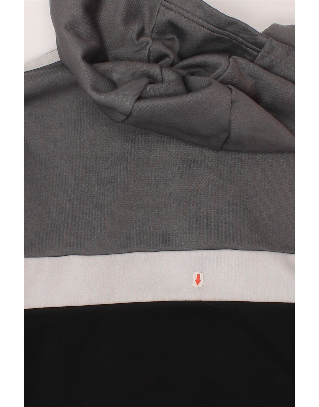 Chłopięca bluza z kapturem Adidas 9-10 lat Szary poliester z blokami kolorów