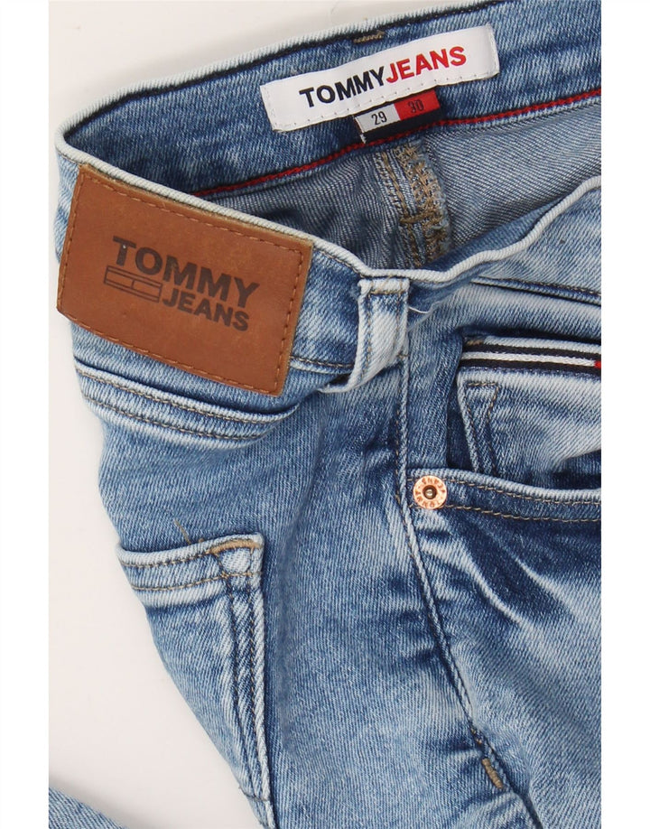 Damskie jeansy slim TOMMY HILFIGER W29 L30 niebieskie
