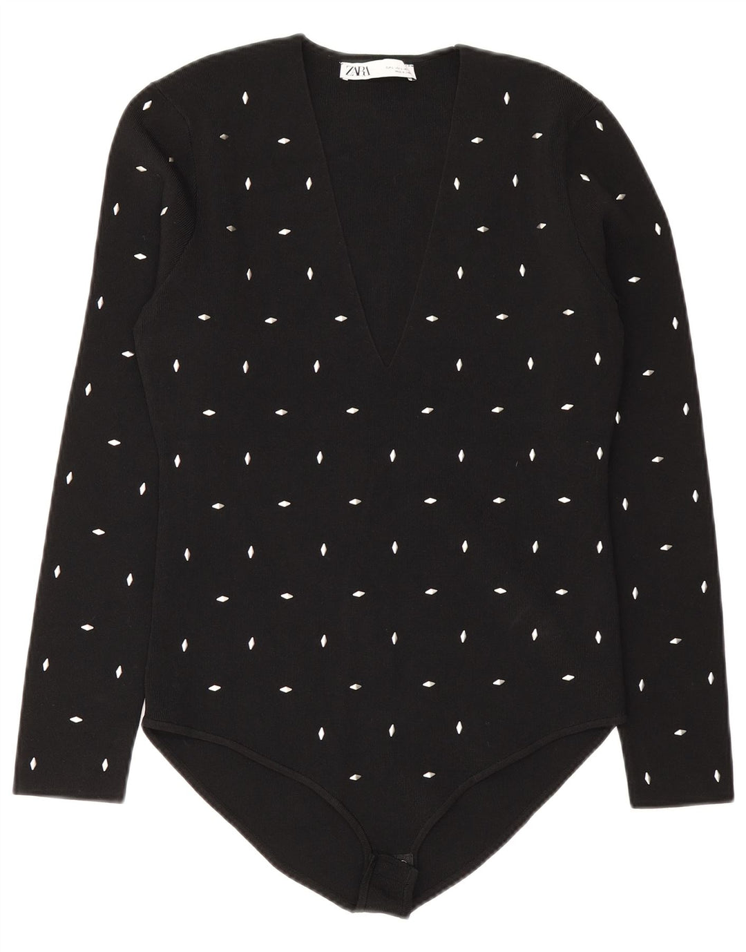 Body damskie Zara UK 14, duże, czarne, wiskozowe