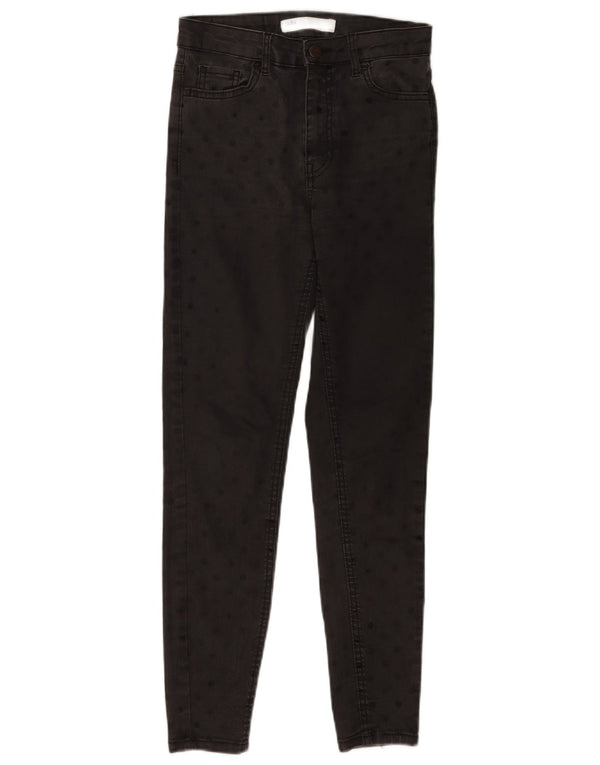 Damskie jeansy skinny Zara EU 34 2XS W24 L26 Czarne kropki