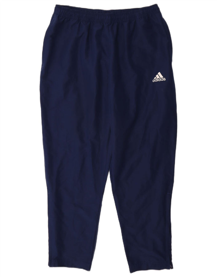 Męskie spodnie dresowe ADIDAS Aeroready XL, granatowe, poliestrowe