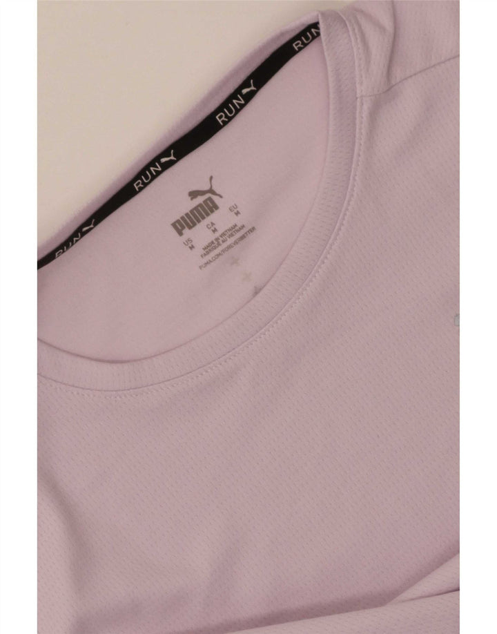 T-shirt damski Puma Top UK 12 Średni różowy poliester z blokami kolorów