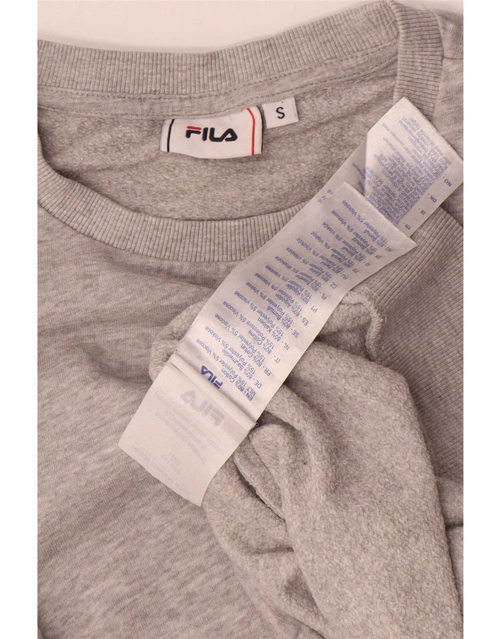 Bluza męska Fila, mała, szara, nakrapiana bawełna