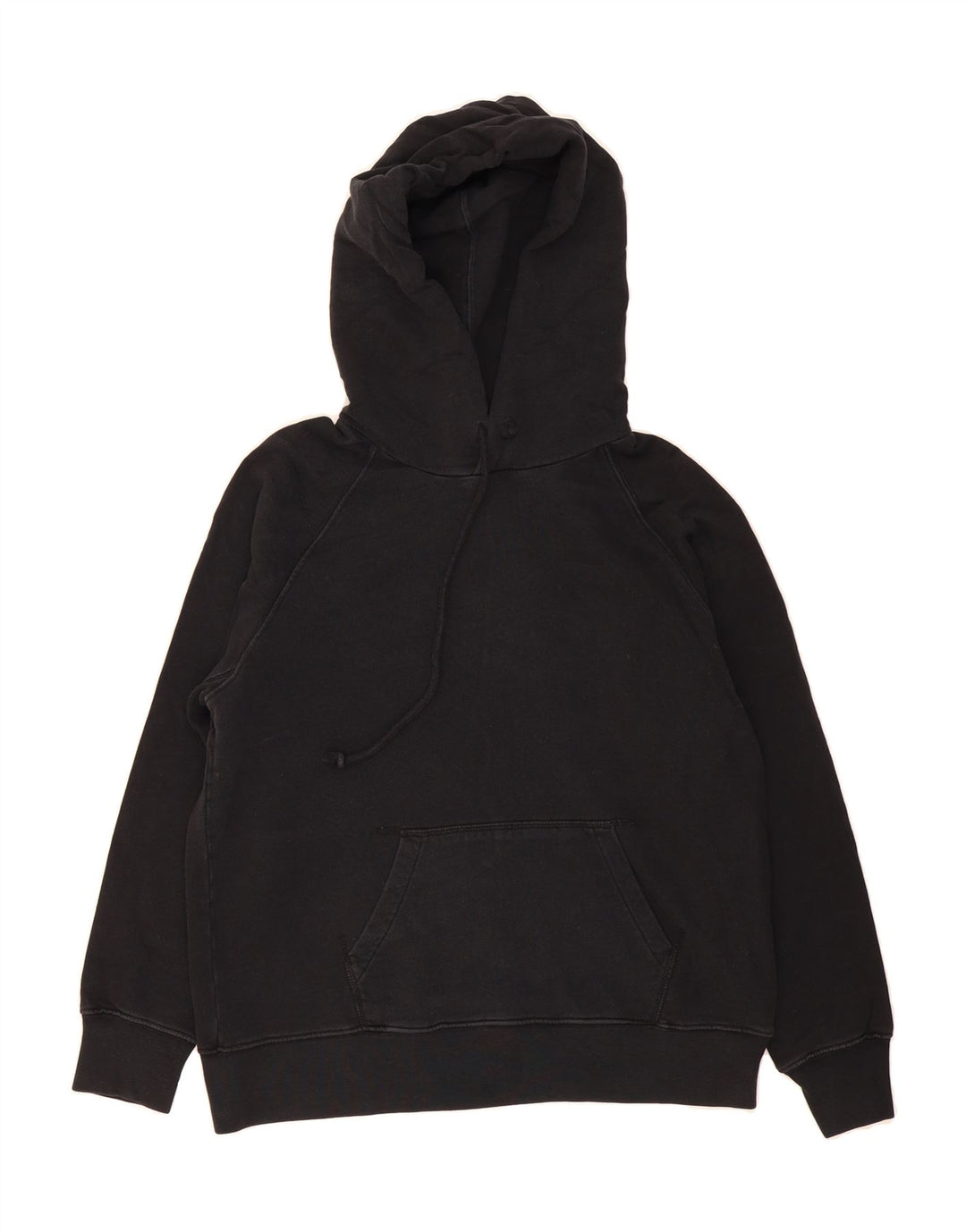 LEVI'S Womens Oversized Hoodie Jumper UK 14 Medium Black Cotton Vintage Levi's and Second-Hand Levi's from Messina Hembry 