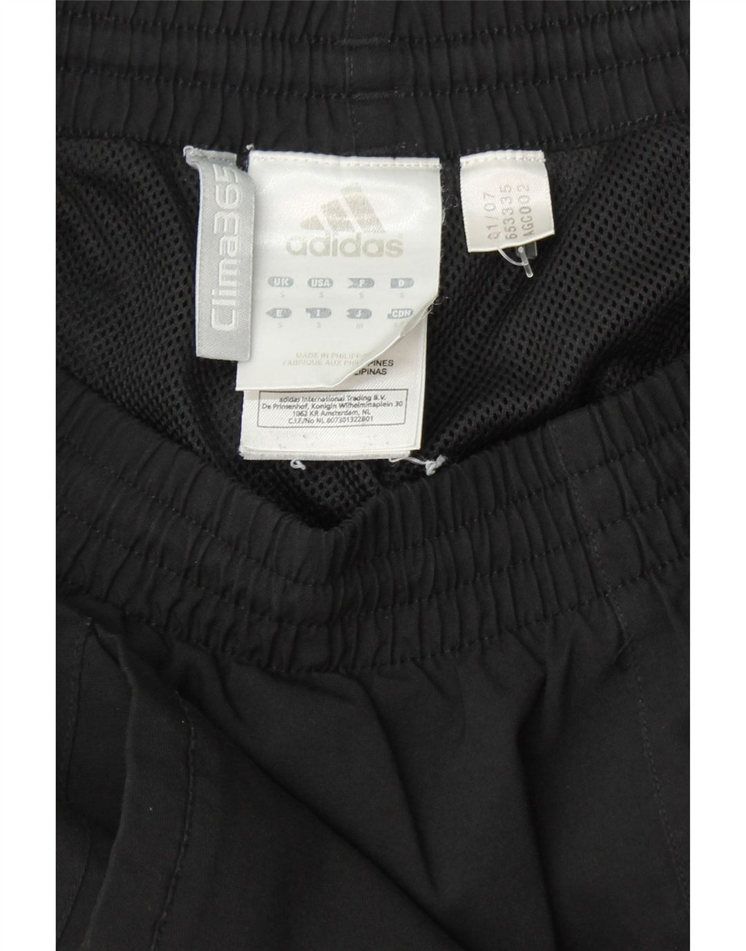 ADIDAS Mens Clima 365 Tracksuit Trousers Small  Black Polyester Vintage Adidas and Second-Hand Adidas from Messina Hembry 