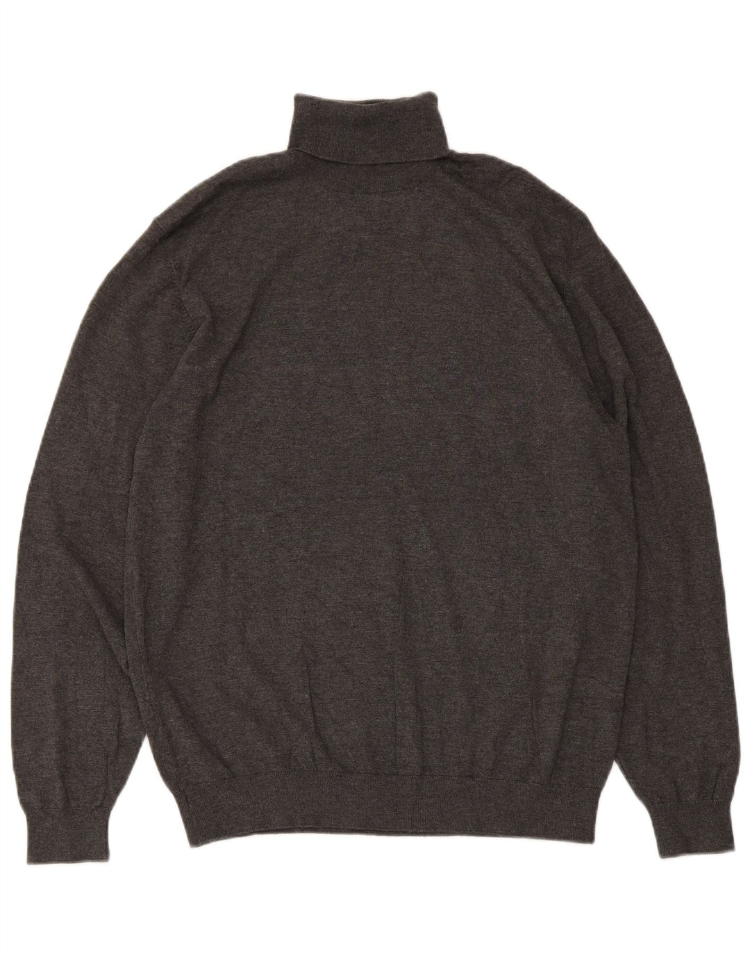 Męski sweter z wywijanym dekoltem Zara, duży, szary, nakrapiany wiskoza