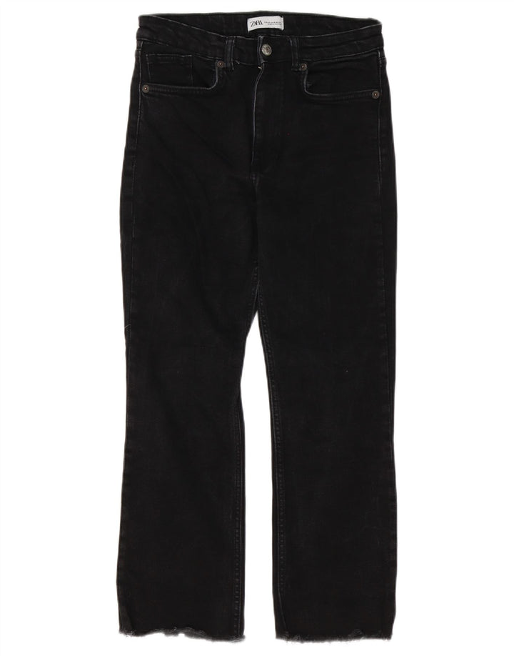 Dżinsy damskie Zara Cropped EU 38 Small W28 L25 Czarne