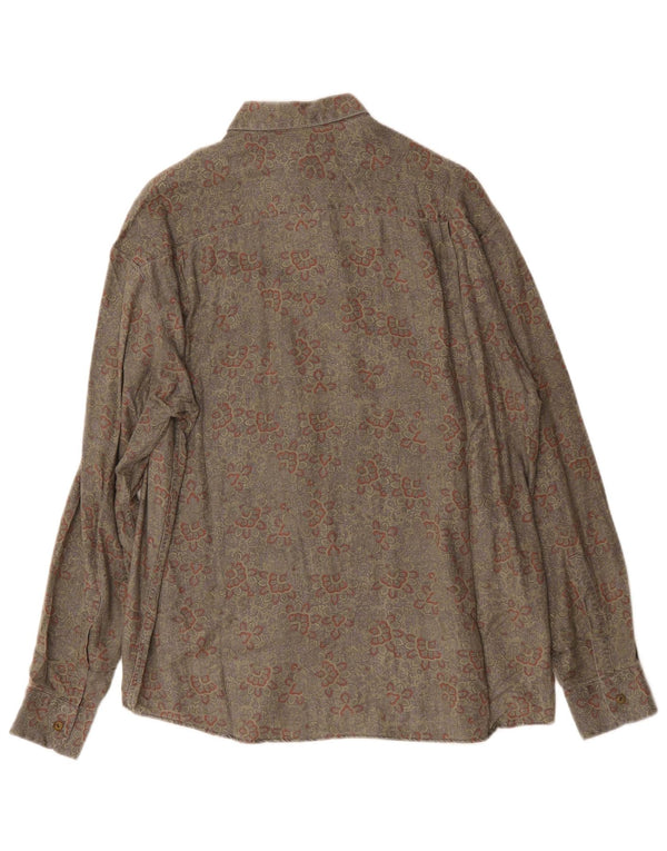 Koszula męska Rodrigo rozmiar 40 15 1/2 Średnia szara wiskoza Paisley