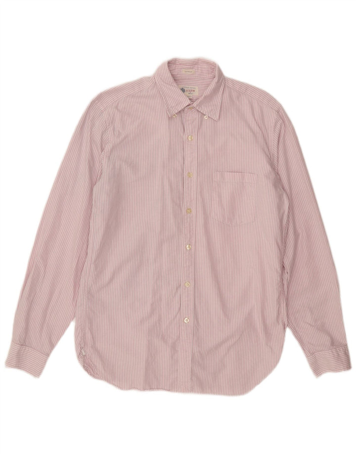 Koszula męska J. Crew, bawełniana w średnie różowe prążki