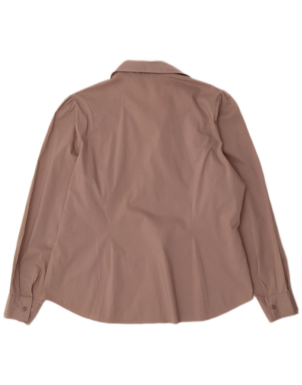 Damska bluzka koszulowa Marks & Spencer UK 18 XL, szara bawełna