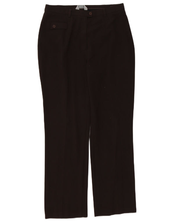 Marks & Spencer Damskie proste spodnie codzienne UK 14 Medium W30 L30 Brązowe