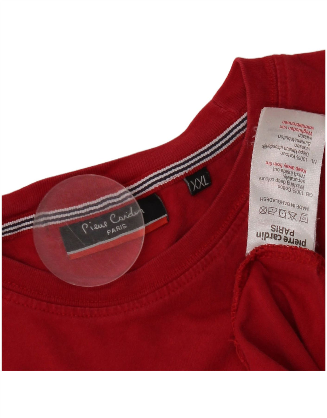 T-shirt męski Pierre Cardin Top 2XL, czerwony, bawełniany