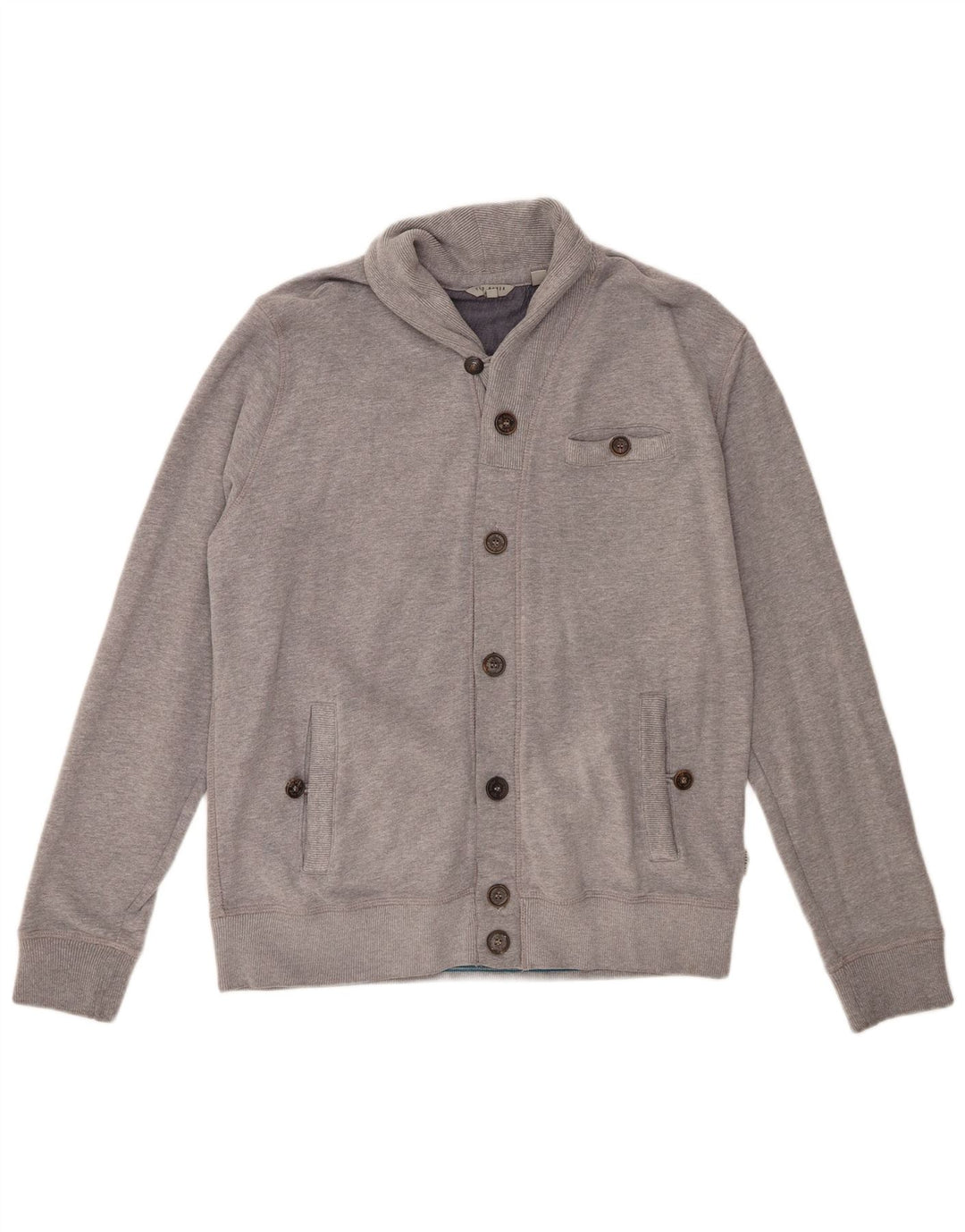 Męska kurtka dresowa Ted Baker, rozmiar 4, duża, szara, bawełniana