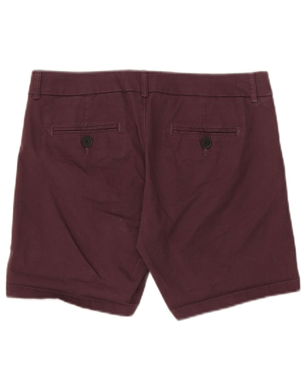 Damskie spodenki Chino Fat Face UK 10 Small W30 Burgundowa bawełna