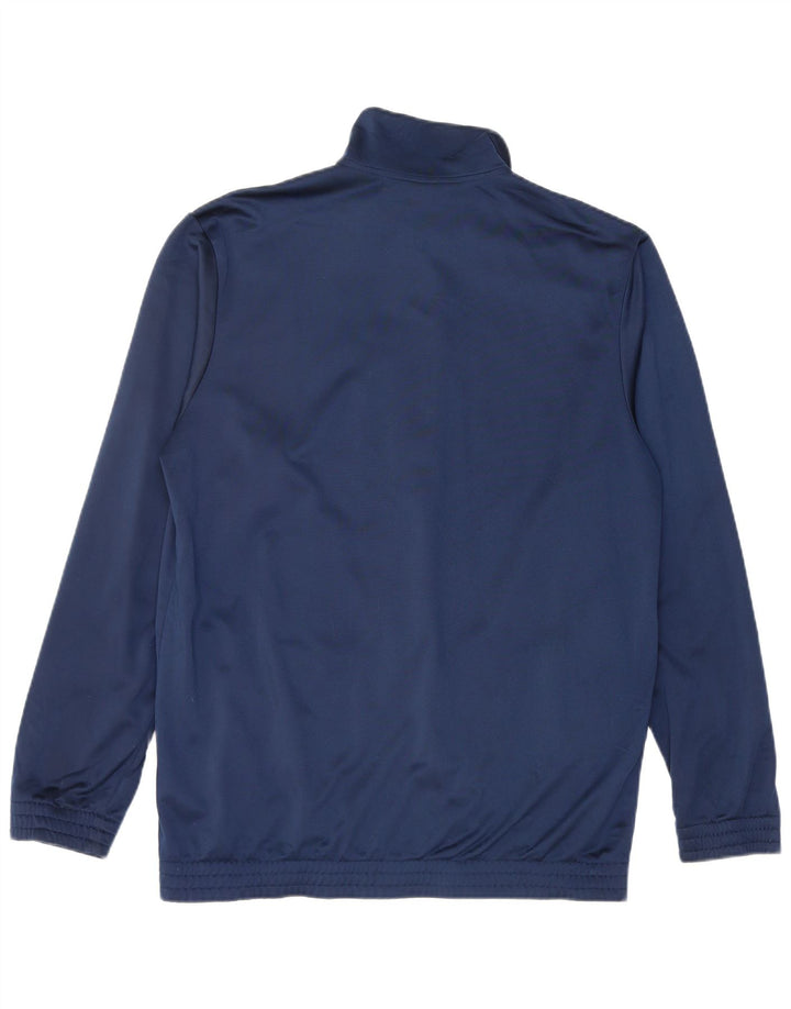 ADIDAS Mens Tracksuit Top Jacket Medium Navy Blue Polyester
