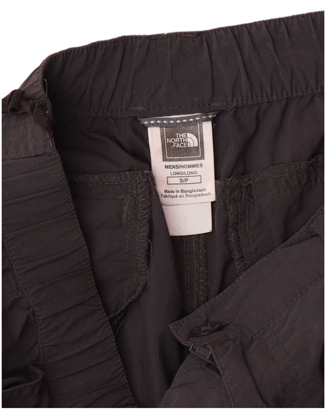 Męskie proste spodnie cargo THE NORTH FACE, małe W28 L33, szary nylon
