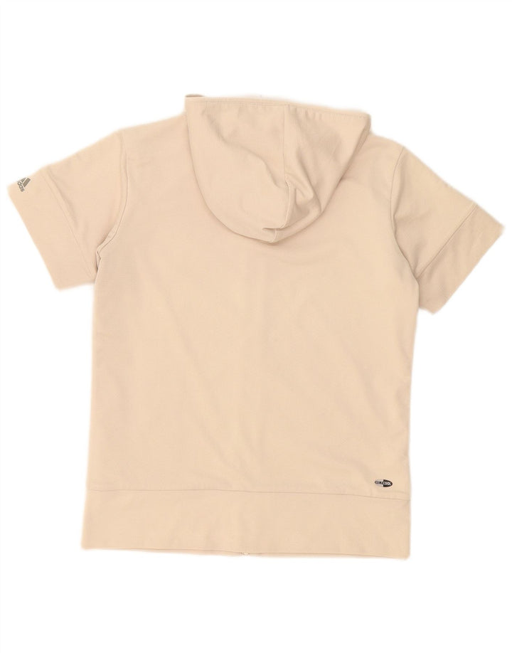 Damska kurtka dresowa z kapturem Climacool Adidas UK 10 Small Beige