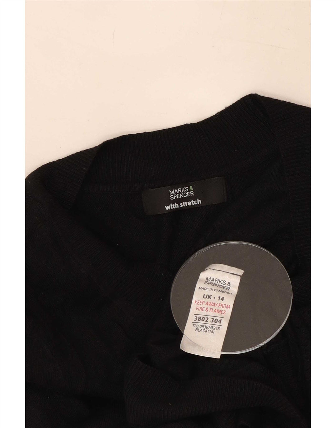 Sweter damski Marks & Spencer Crop Cardigan UK 14, średni czarny