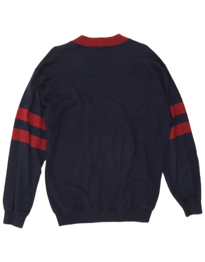 Sweter męski Peter Brown IT 50, średni granatowy, bawełniany