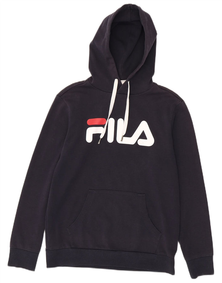 Męski sweter z kapturem Fila, średni granatowy
