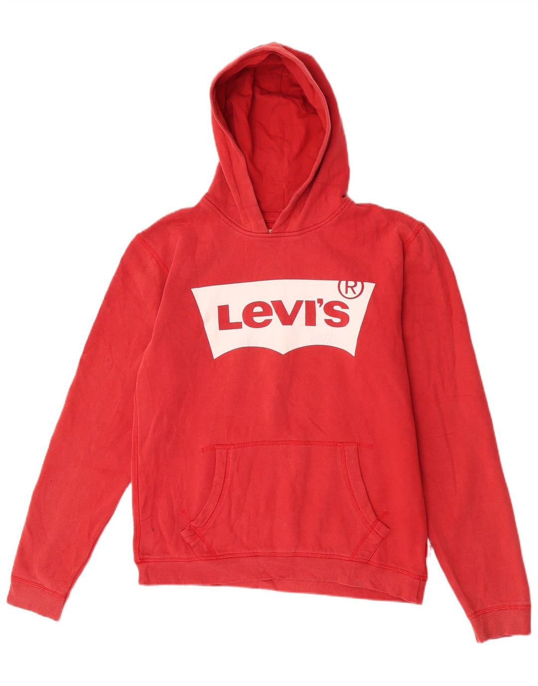 Chłopięcy sweter z kapturem Levi's z grafiką, 15-16 lat, czerwony